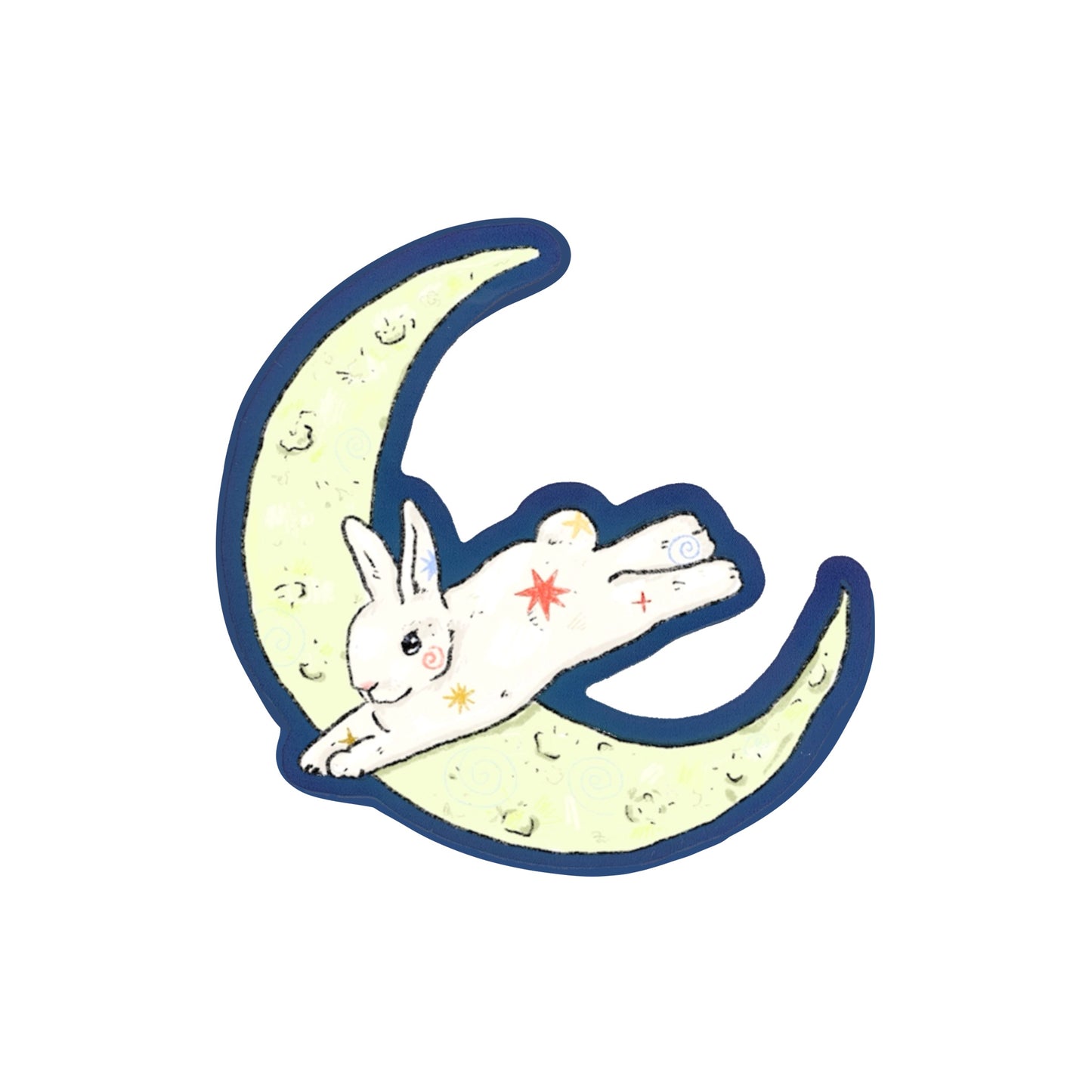 Over The Moon Sticker