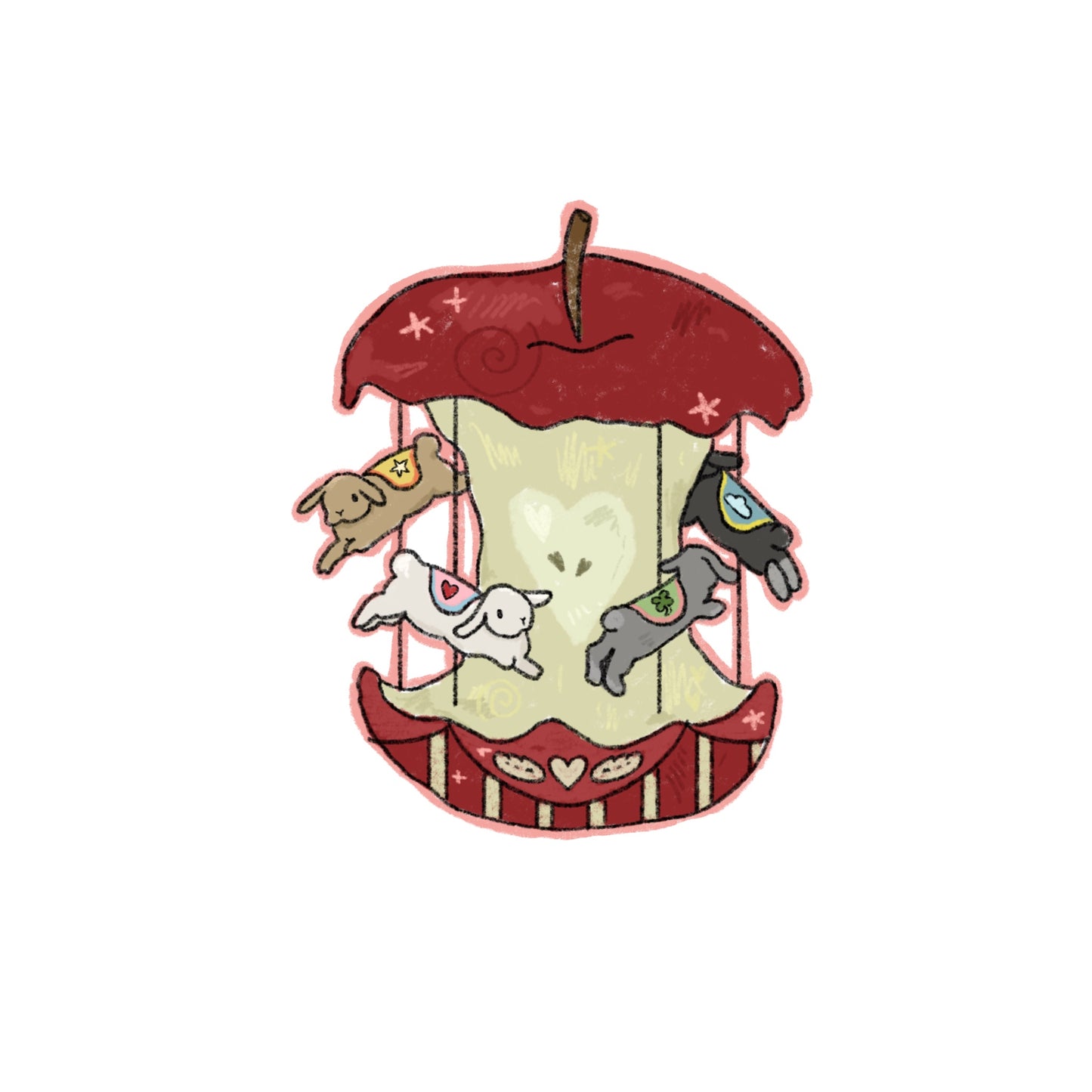 Apple Carousel Sticker