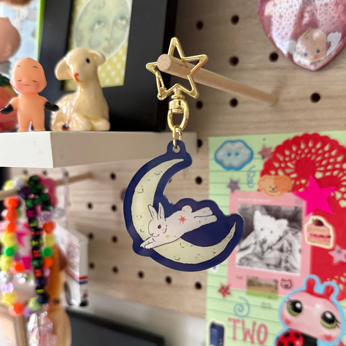 Over The Moon Keychain