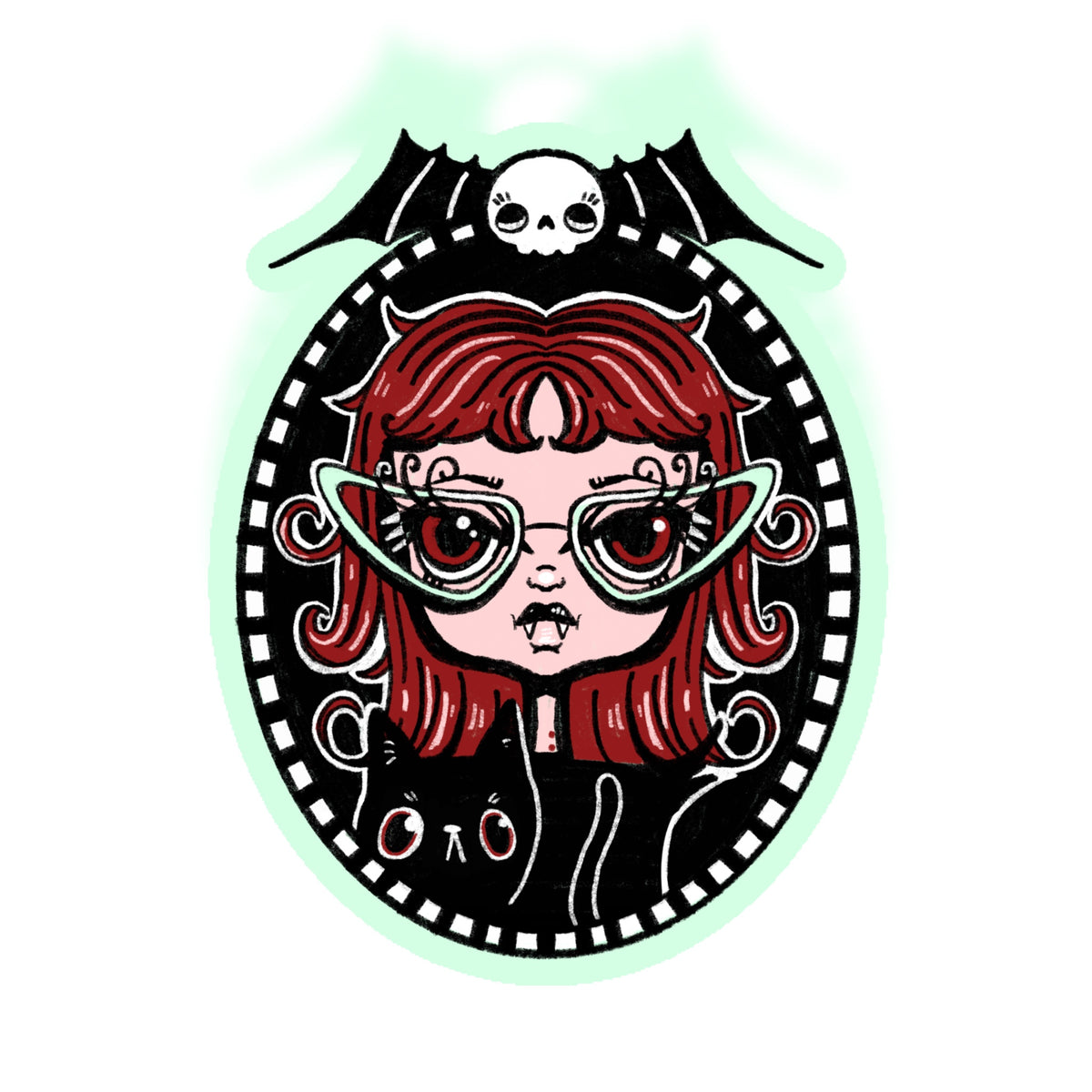 Vampire Ghoul Sticker