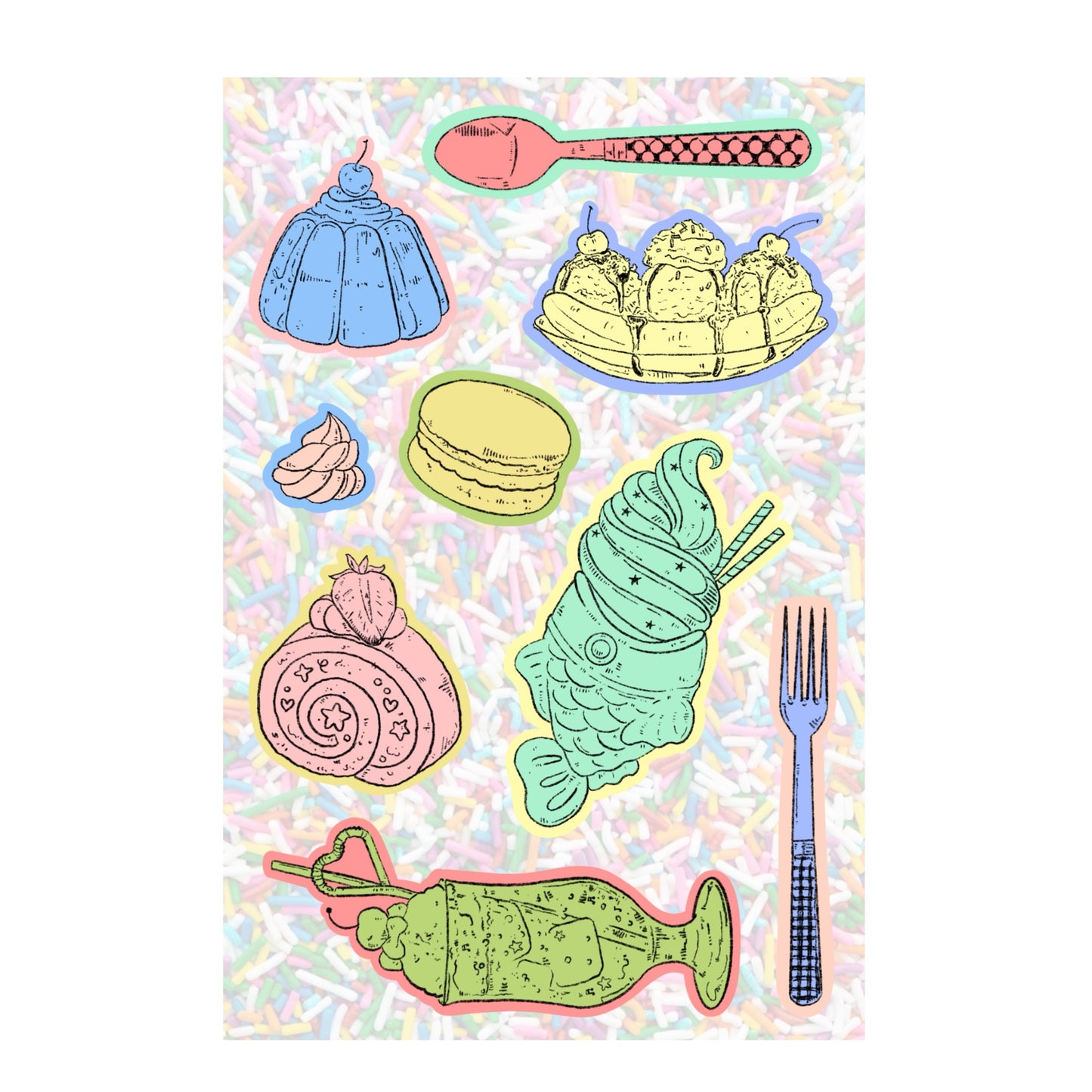 Dessert Sticker Sheet