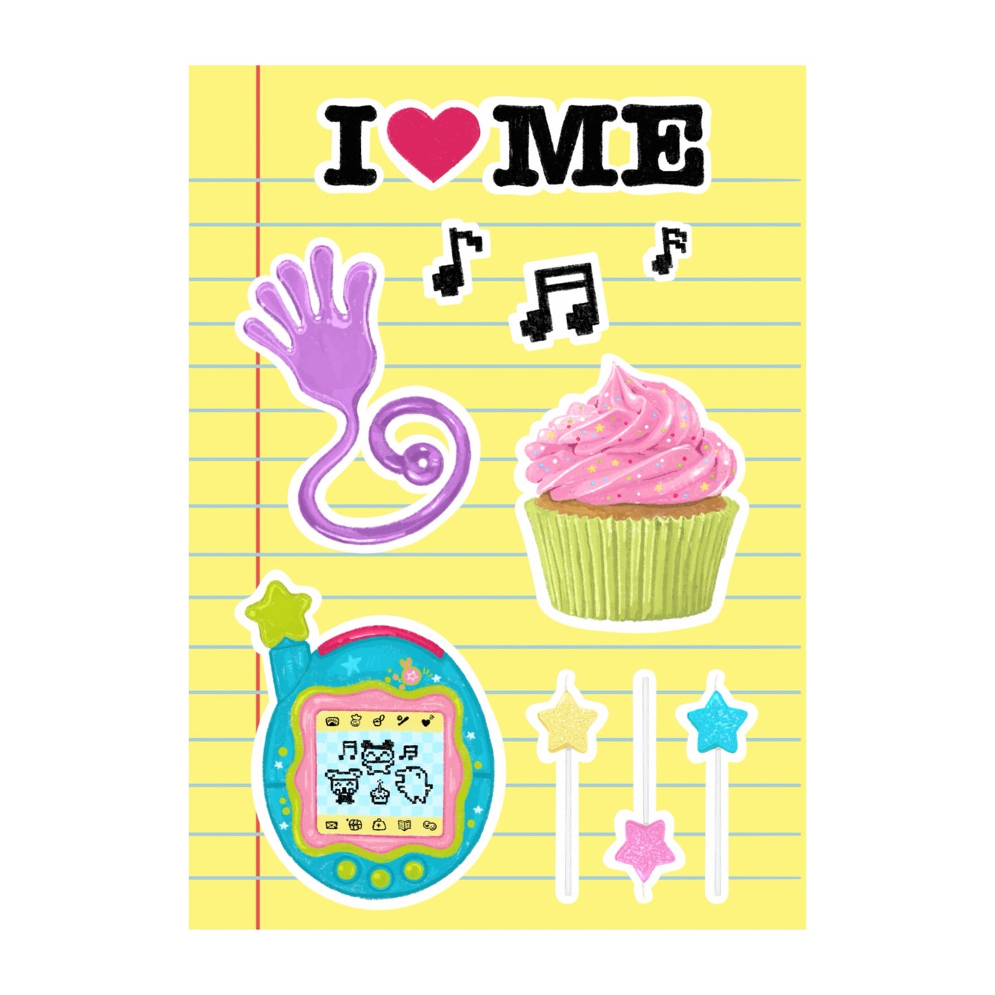 I ❤️ ME Birthday Sticker Sheet