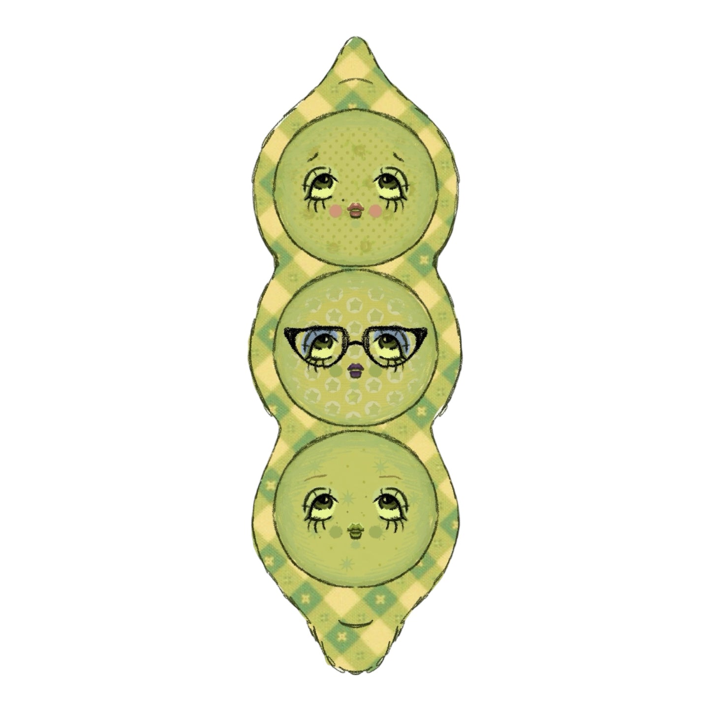 Pea Pod Sticker
