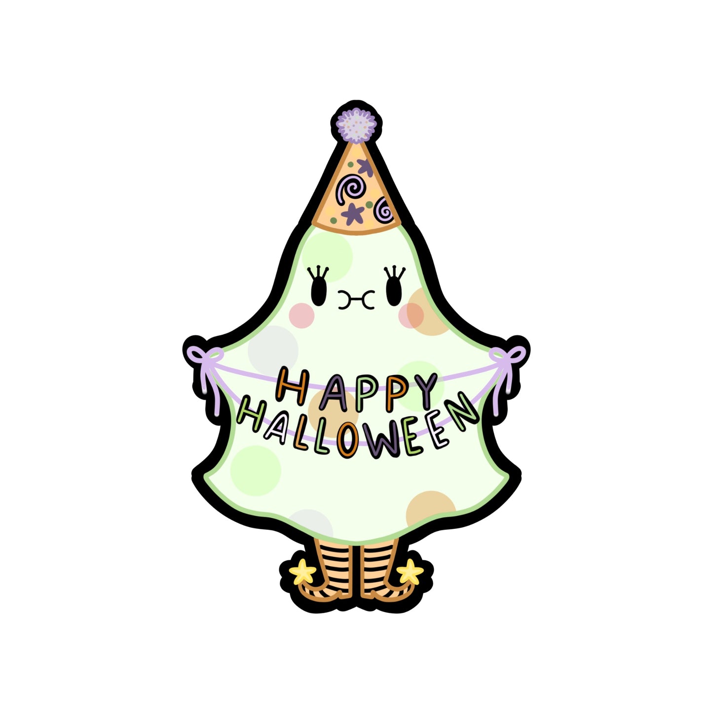 Party Ghost Sticker