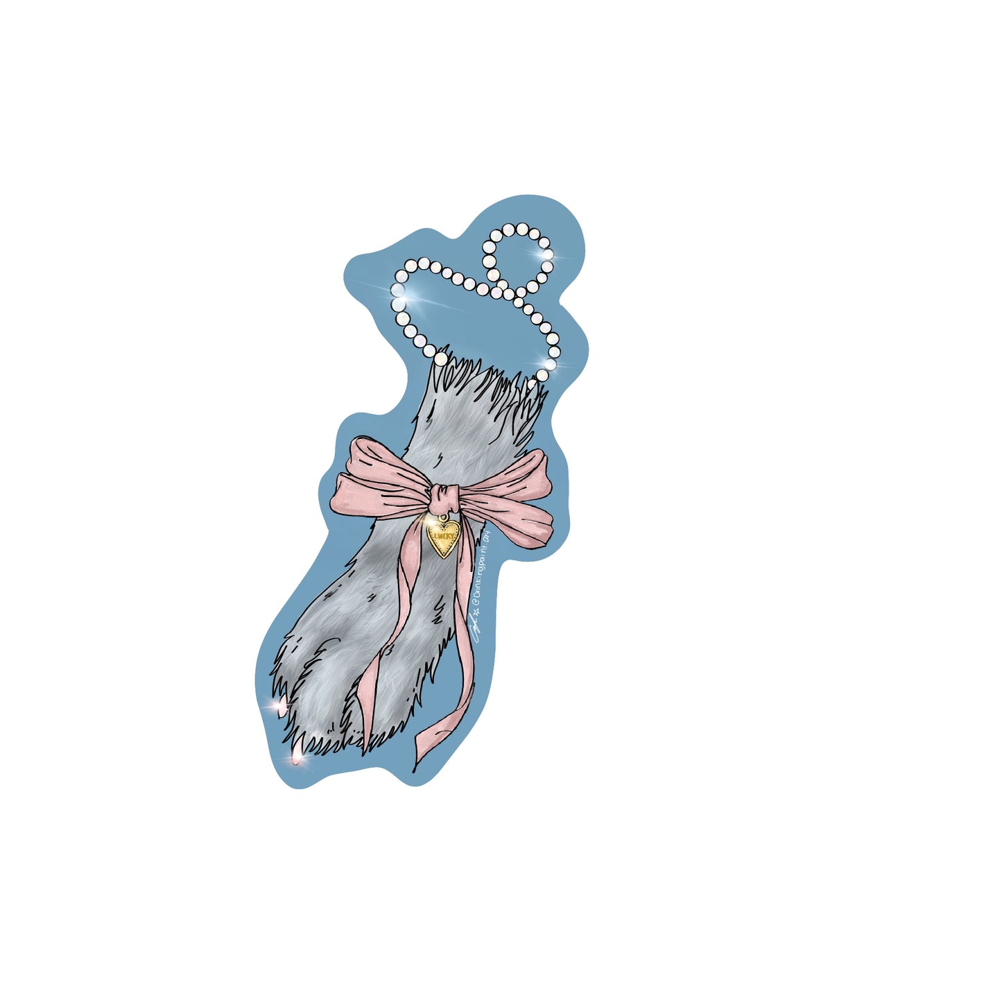 Lucky Rabbits Foot Sticker