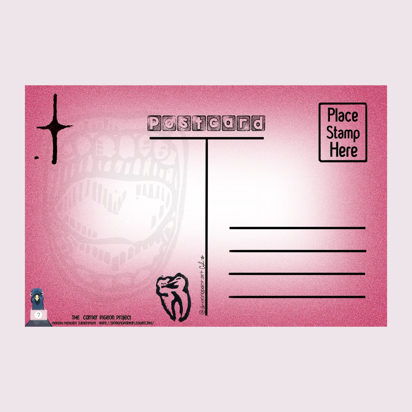 November 2023 Pink Postcard