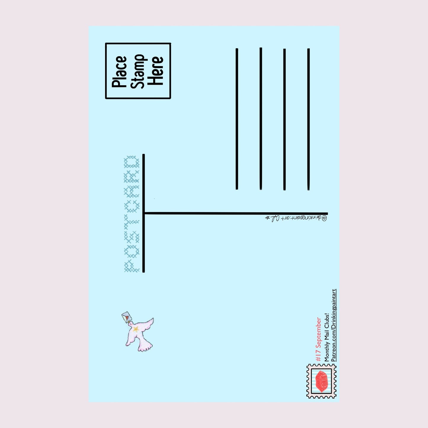 September 2024 Blue Postcard