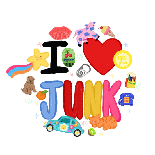 I ❤️ Junk Sticker