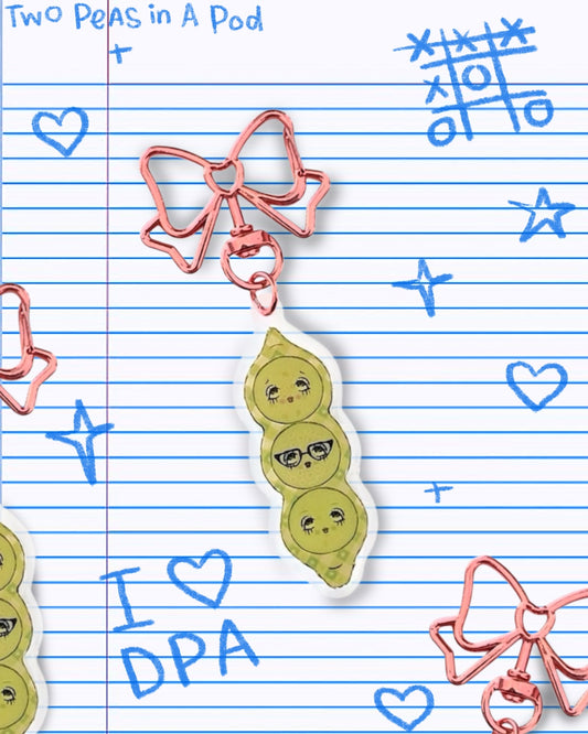Pea Pod Keychain