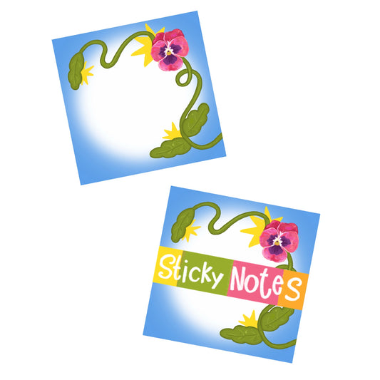 Pansy Sticky Notes