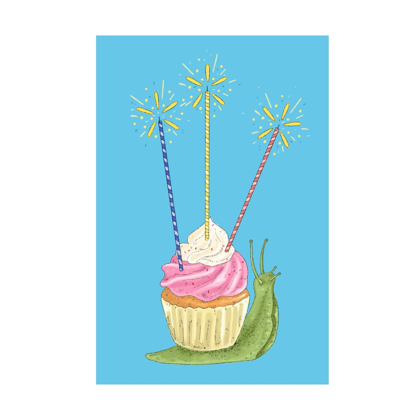 Cupcake Snail Print