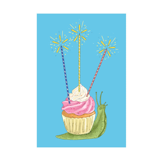Cupcake Snail Print