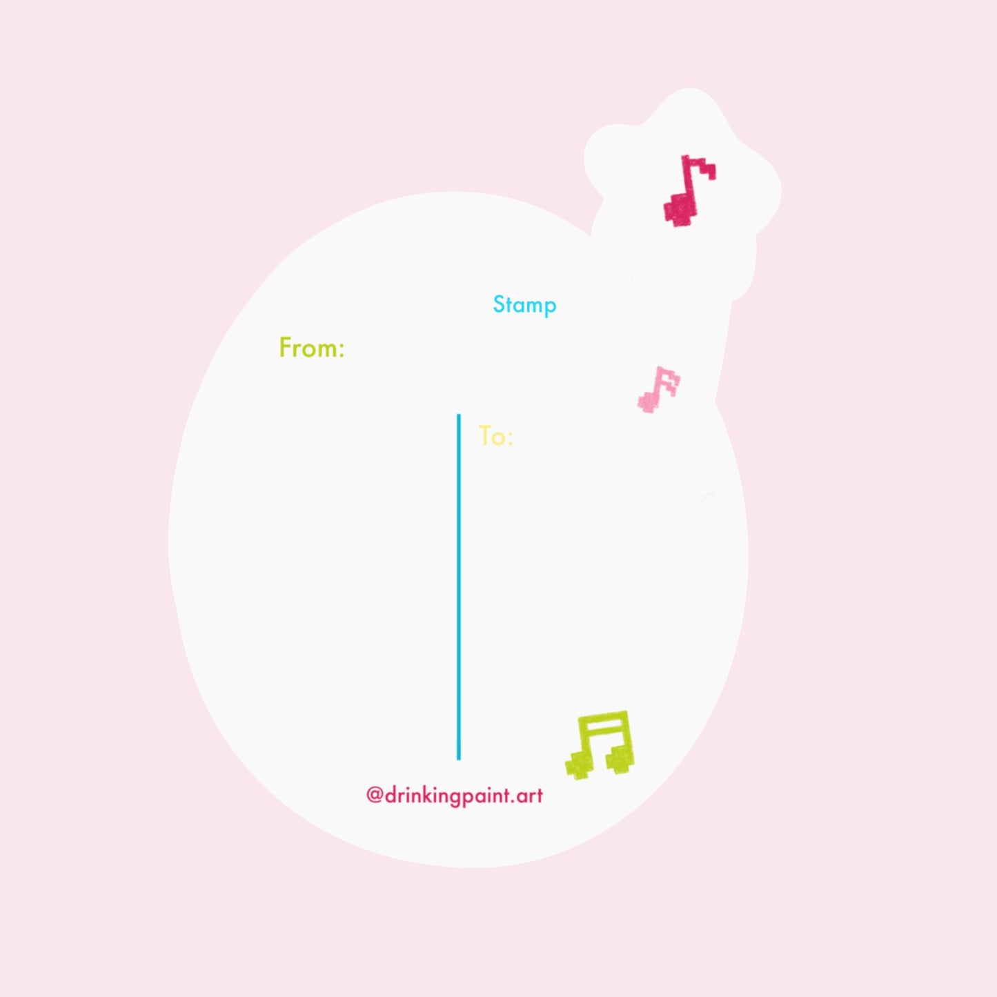Tamagotchi Party Postcard