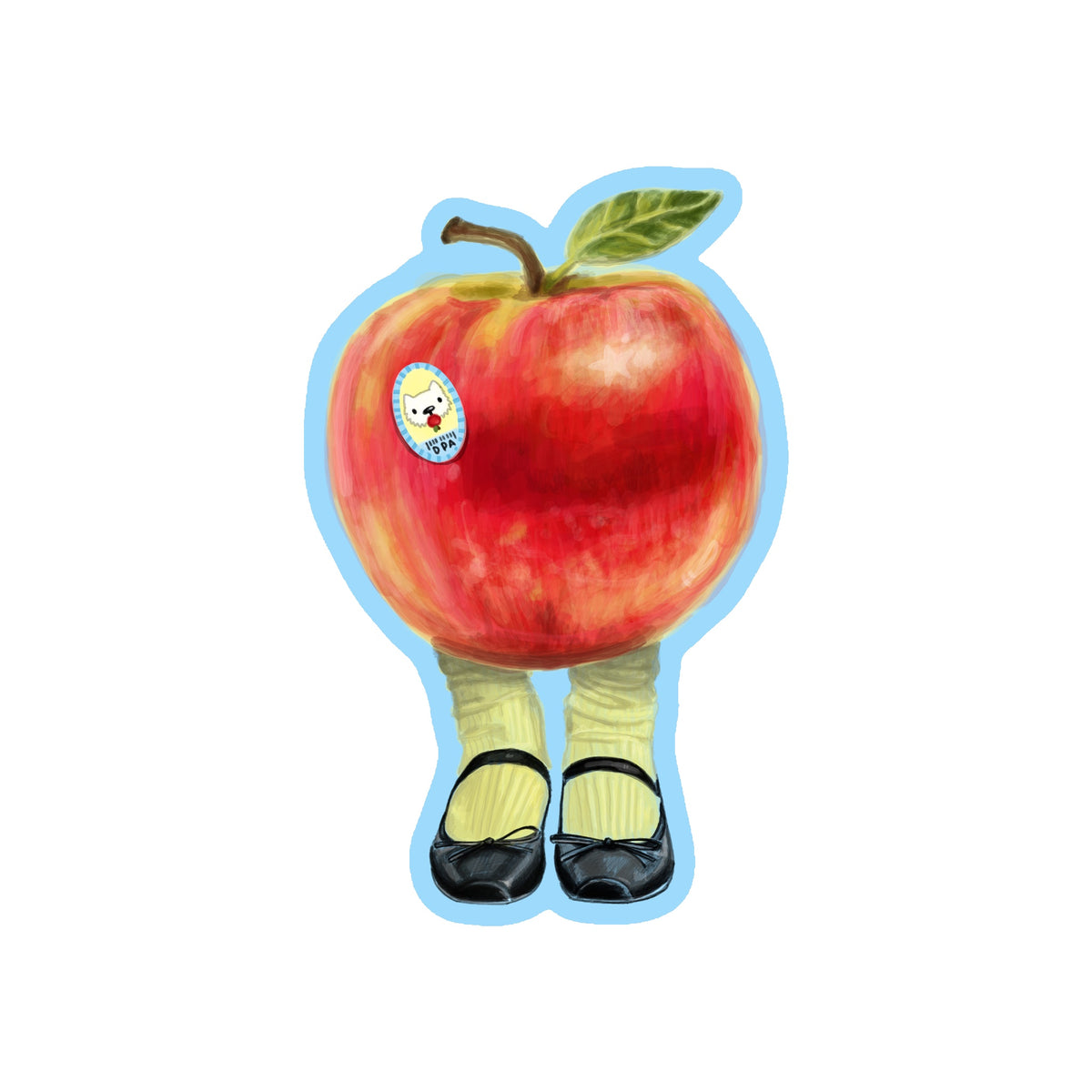 Apple Feet Sticker