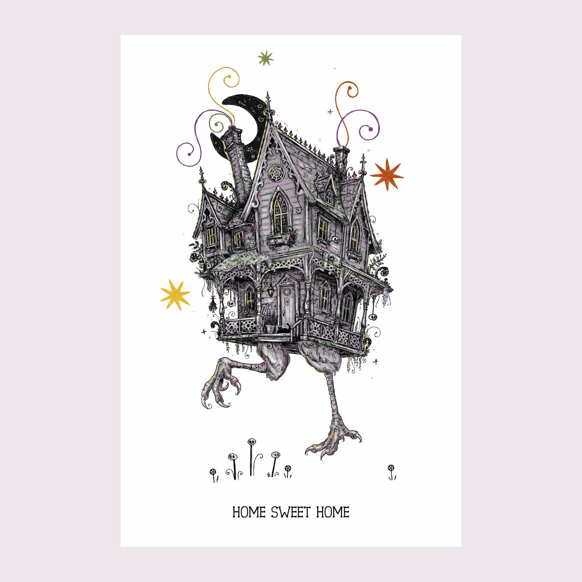 Baba Yaga’s House Postcard