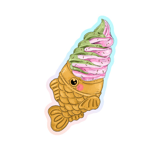 Taiyaki Ice cream Sticker
