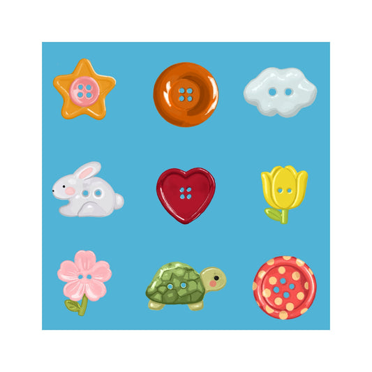 Little Buttons Sticker Sheet