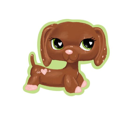 Wiener Dog LPS Sticker