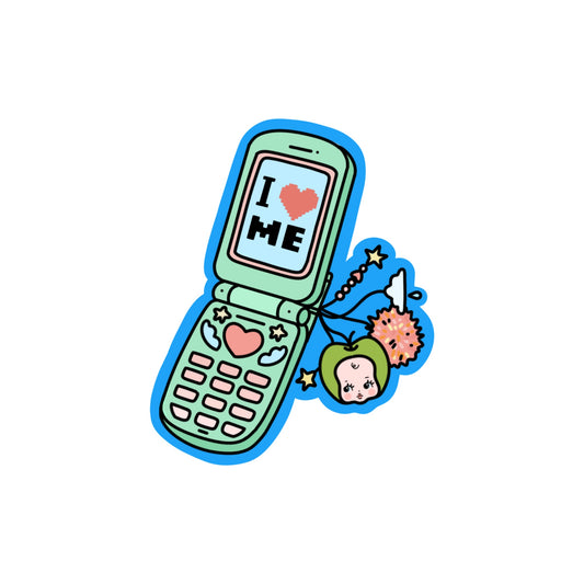 I <3 ME Mint Sticker
