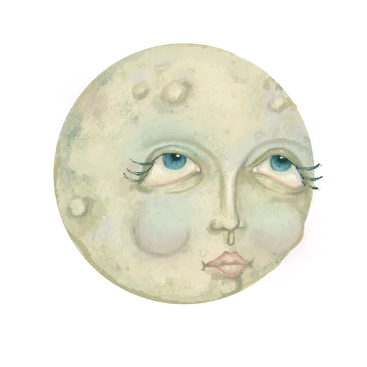 Miss Moon Sticker